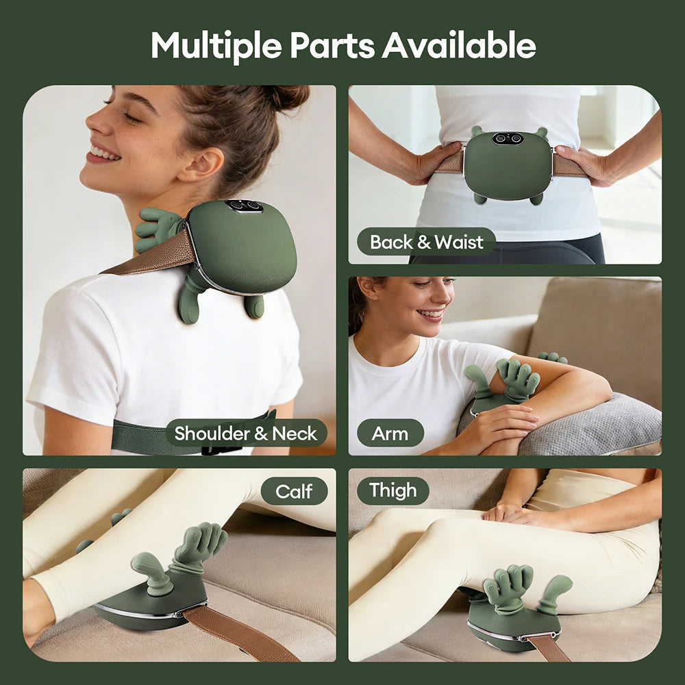 Masajeador biónico para dedos, cuello y hombros, inalámbrico, Trapezius Cervical, masaje para amasar, chal, Motor sin escobillas, masajeador de cuello