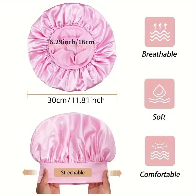 Varilla rizadora sin calor, diadema, conjunto de capó de satén, rizador de pelo sin calor, rulos suaves, rizos perezosos, gorro para dormir, gorro de noche