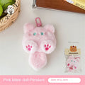 Lindo gato de peluche muñeca colgante chica mochila muñeca colgante pareja bolso llavero regalo decorativo