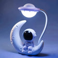 Lámpara LED Astronauta y Luna – Luz Nocturna Decorativa USB para Dormitorio y Escritorio